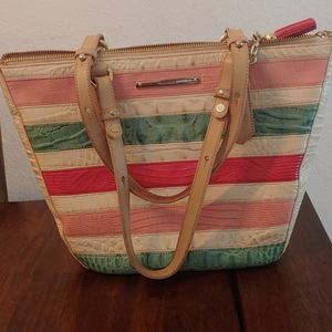 Brahmin Willa Carryall Sunglow Embossed Leather Ga